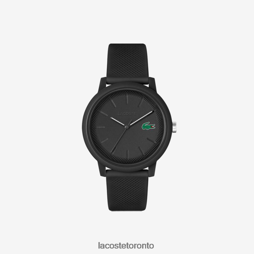 Accessories Lacoste 1212 Black Silicone Strap Watch Black Men Z60BPR2191