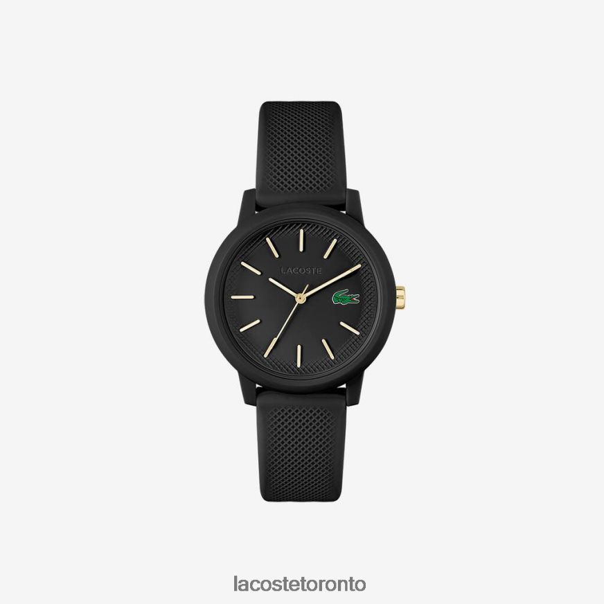 Accessories Lacoste 1212 Black Silicone Strap Watch Black Women Z60BPR2910