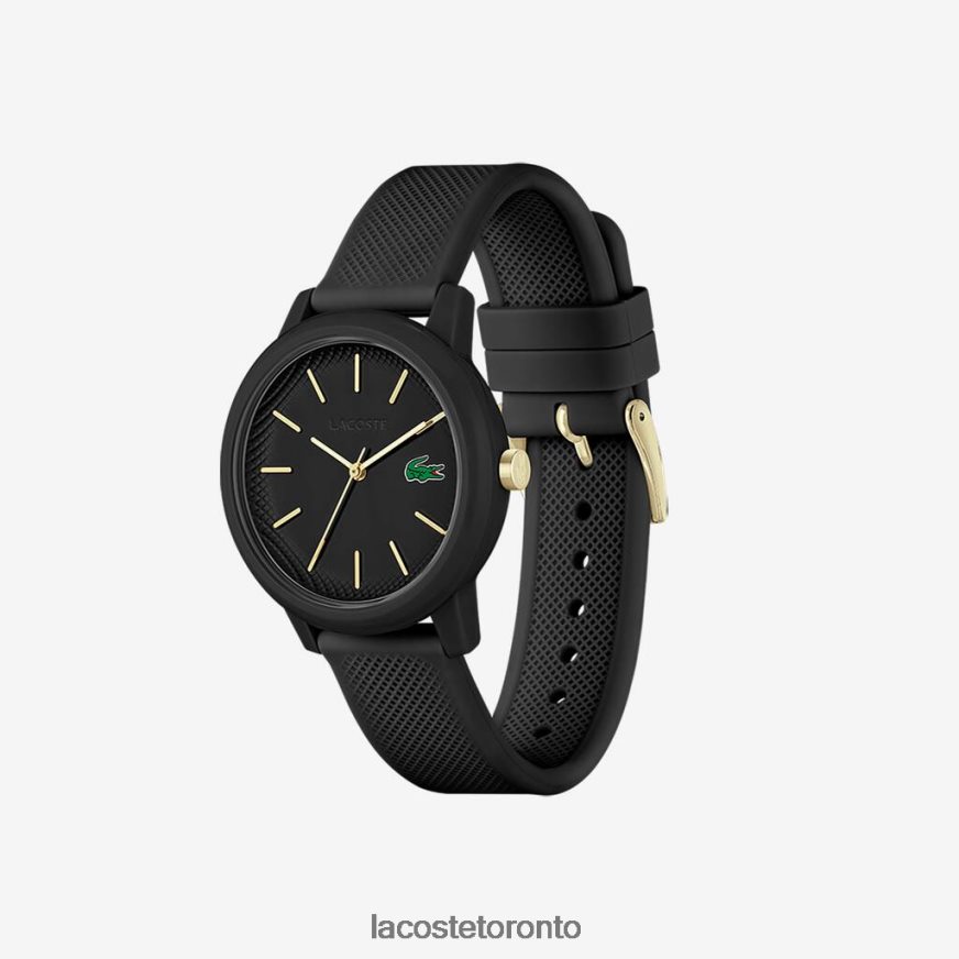 Accessories Lacoste 1212 Black Silicone Strap Watch Black Women Z60BPR2910