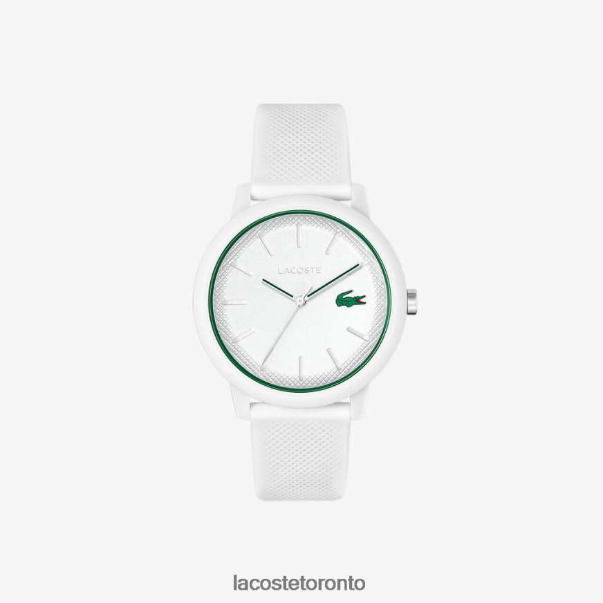 Accessories Lacoste 1212 White Silicone Strap Watch White Men Z60BPR2203