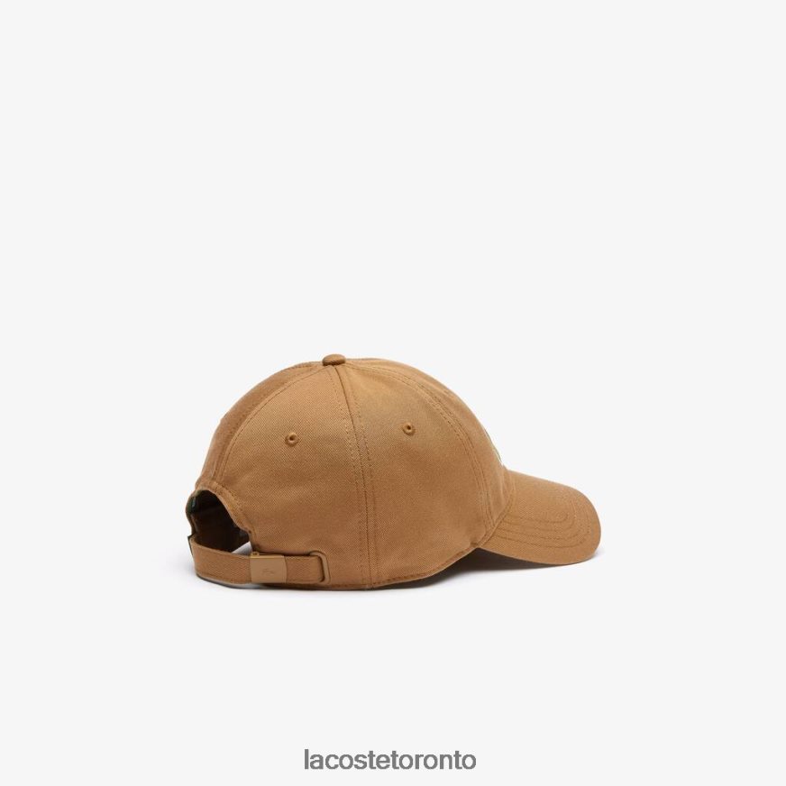 Accessories Lacoste Adjustable Organic Cotton Twill Cap Brown Unisex Z60BPR2235