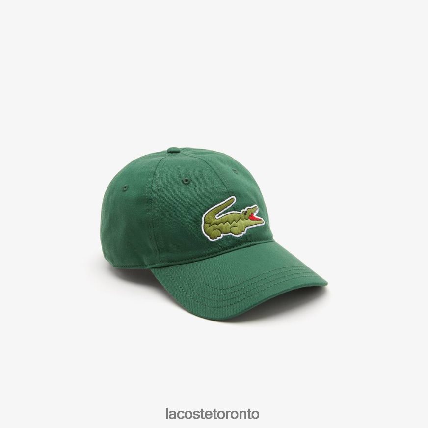 Accessories Lacoste Adjustable Organic Cotton Twill Cap Green Unisex Z60BPR2268