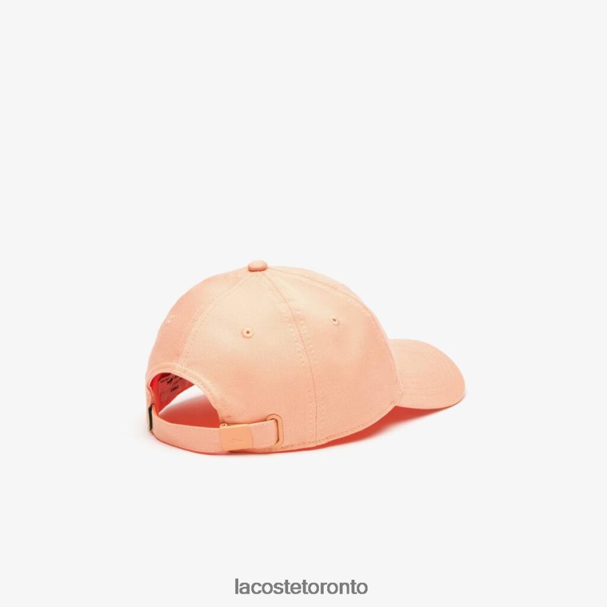 Accessories Lacoste Adjustable Organic Cotton Twill Cap Light Orange Unisex Z60BPR2177