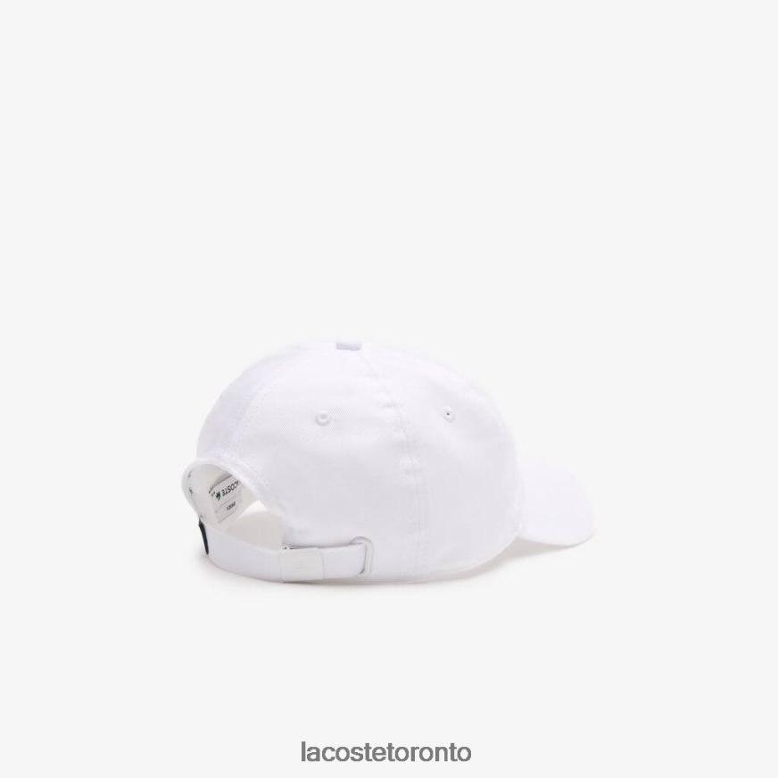 Accessories Lacoste Adjustable Organic Cotton Twill Cap White Unisex Z60BPR2139