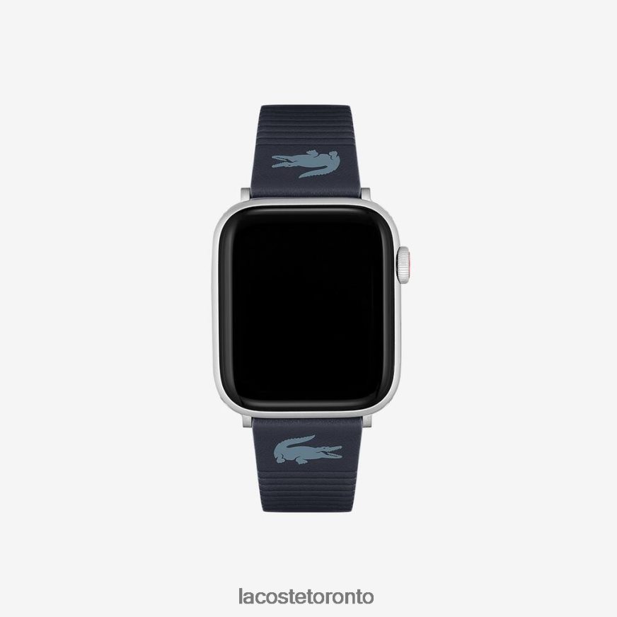 Accessories Lacoste Blue Leather Apple Watch Strap Blue Unisex Z60BPR2195