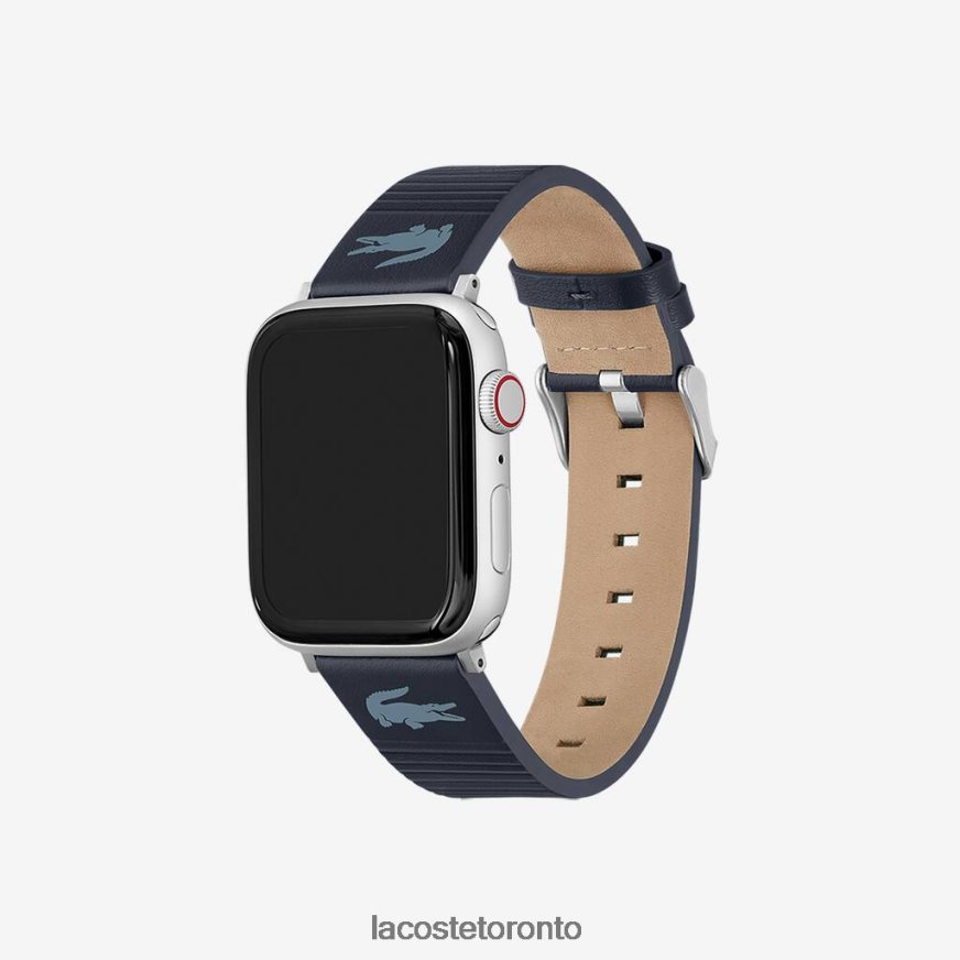 Accessories Lacoste Blue Leather Apple Watch Strap Blue Unisex Z60BPR2195