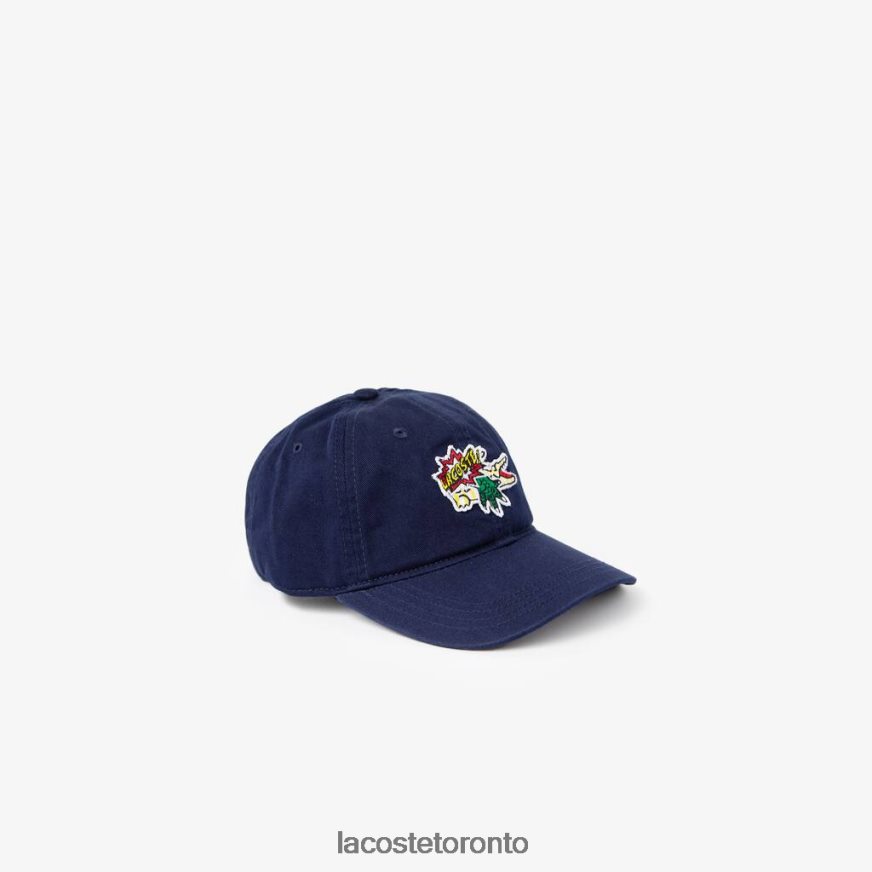 Accessories Lacoste Comic Effect Badge Cap Navy Blue Kids Z60BPR3272