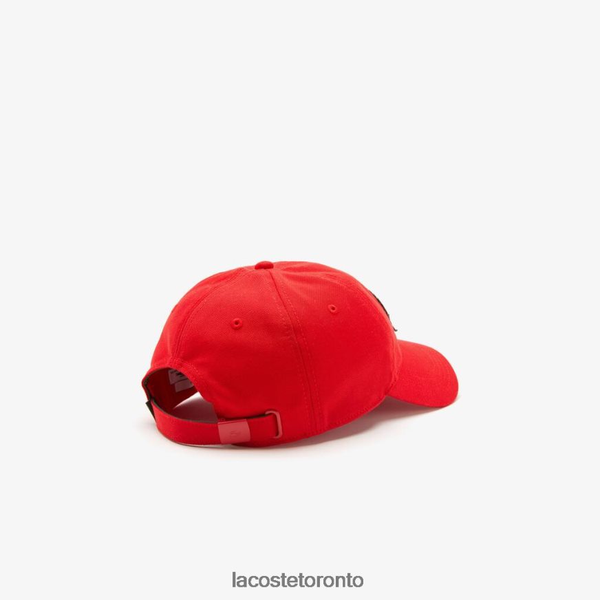 Accessories Lacoste Contrast Badge Cap Red Unisex Z60BPR2240