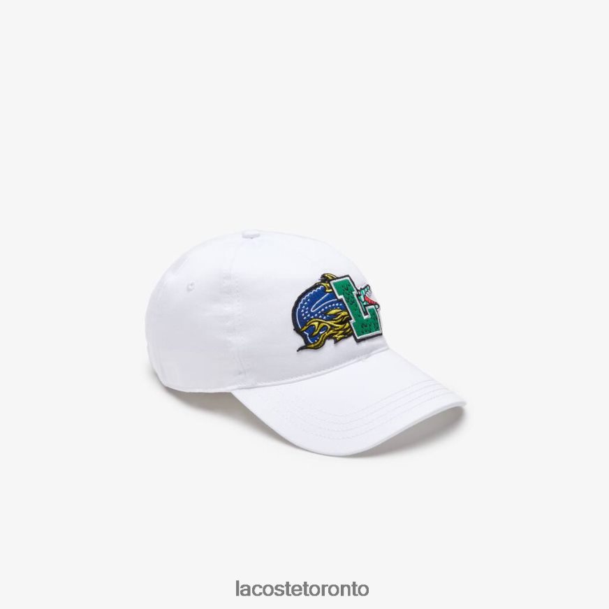 Accessories Lacoste Contrast Badge Cap White Unisex Z60BPR2238