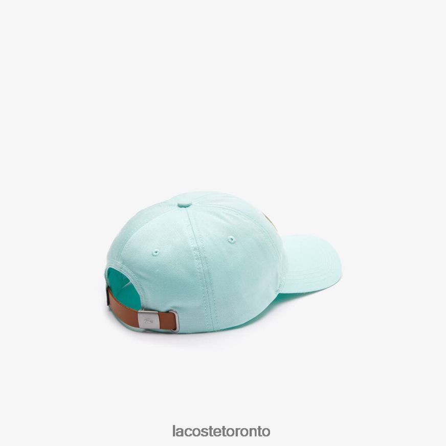 Accessories Lacoste Contrast Strap And Oversized Crocodile Cotton Cap Turquoise Unisex Z60BPR2274