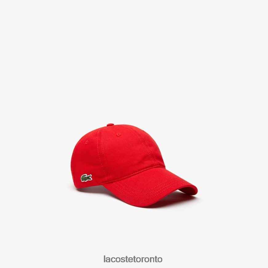 Accessories Lacoste Contrast Strap Cotton Cap Red Unisex Z60BPR2320