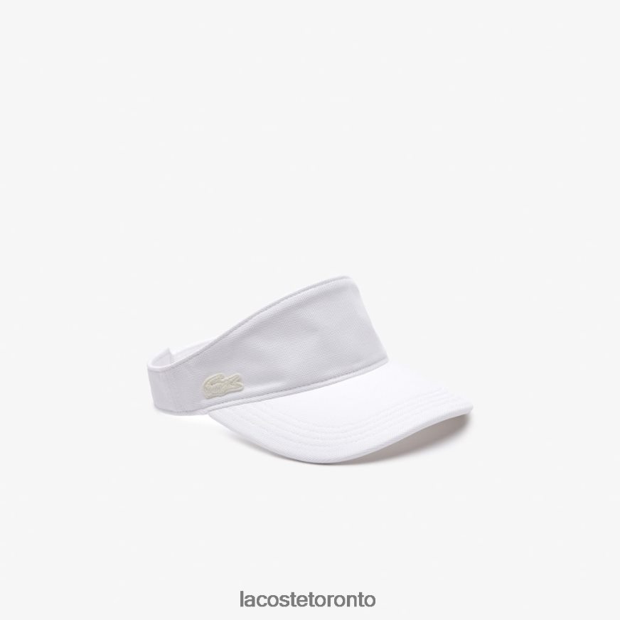 Accessories Lacoste Cotton Pique Visor White Women Z60BPR2896