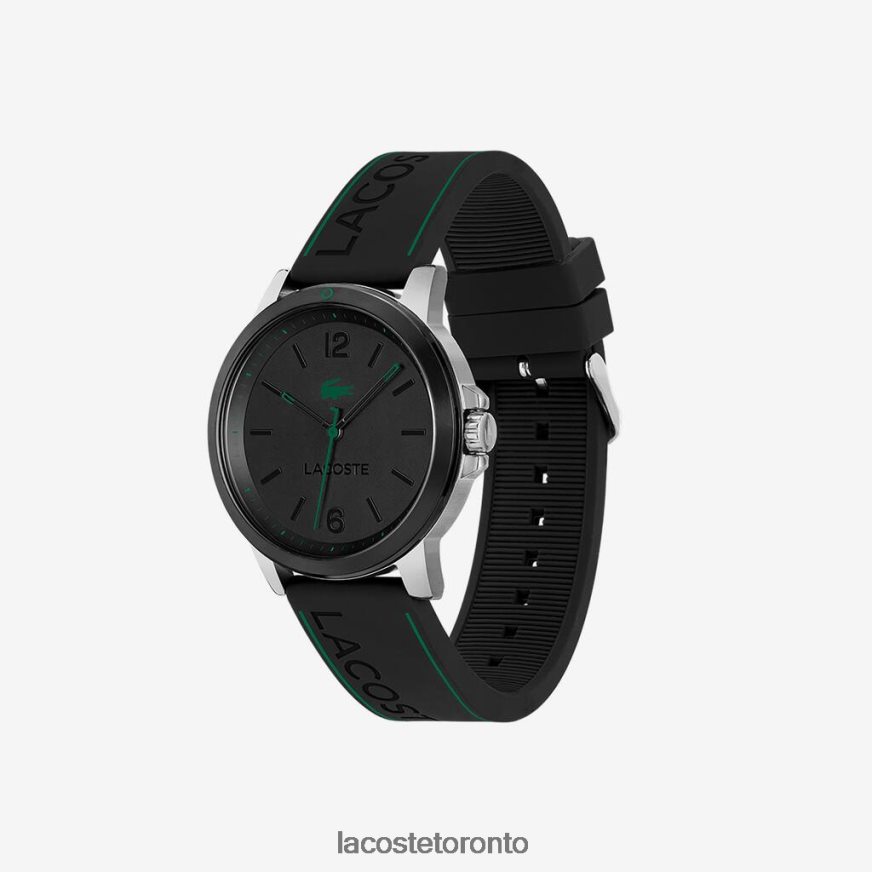 Accessories Lacoste Court 3 Hands Black Silicone Watch Black Men Z60BPR2156