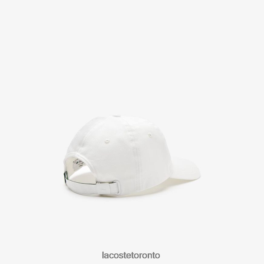 Accessories Lacoste Crocodile Patch Branded Cap White Unisex Z60BPR2146