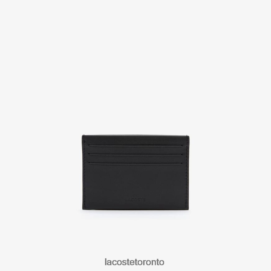 Accessories Lacoste Fitzgerald Leather Card Holder Black Unisex Z60BPR2050