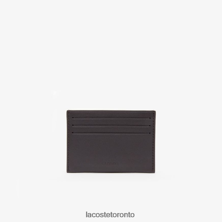 Accessories Lacoste Fitzgerald Leather Card Holder Dark Brown Unisex Z60BPR2051