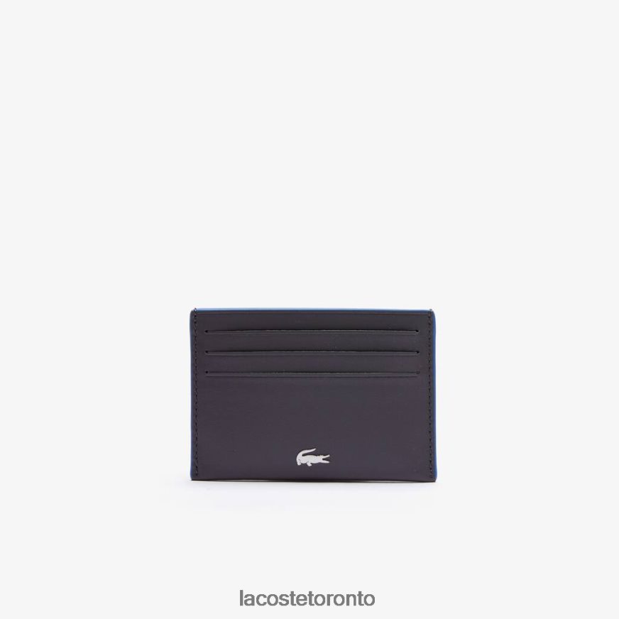 Accessories Lacoste Fitzgerald Leather Card Holder Magnet Lazuli Unisex Z60BPR2049