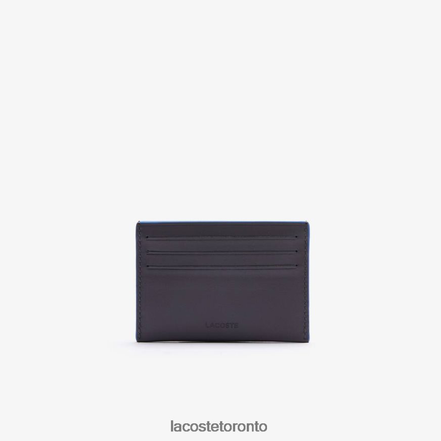 Accessories Lacoste Fitzgerald Leather Card Holder Magnet Lazuli Unisex Z60BPR2049