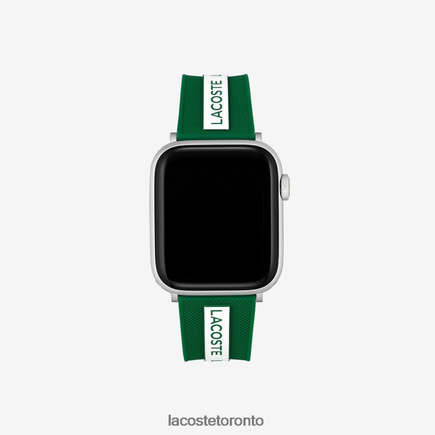 Accessories Lacoste Green Silicone Apple Watch Strap Black Unisex Z60BPR2313