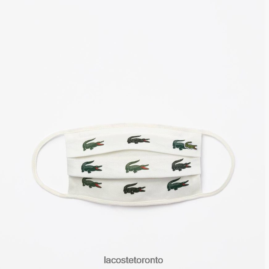 Accessories Lacoste L1212 Cotton Face Masks 3-Pack Green/White Unisex Z60BPR2290