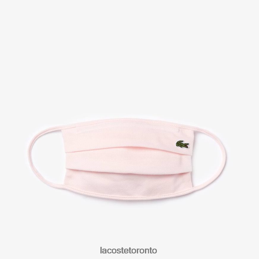 Accessories Lacoste L1212 Cotton Pique\ Face Protection Mask Light Pink Unisex Z60BPR2324