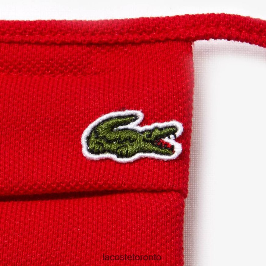 Accessories Lacoste L1212 Cotton Pique\ Face Protection Mask Red Unisex Z60BPR2321