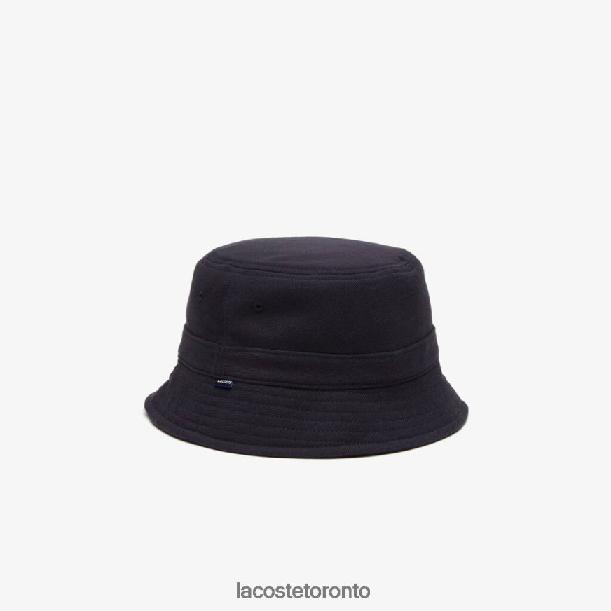 Accessories Lacoste Organic Cotton Bucket Hat Navy Blue Unisex Z60BPR2288