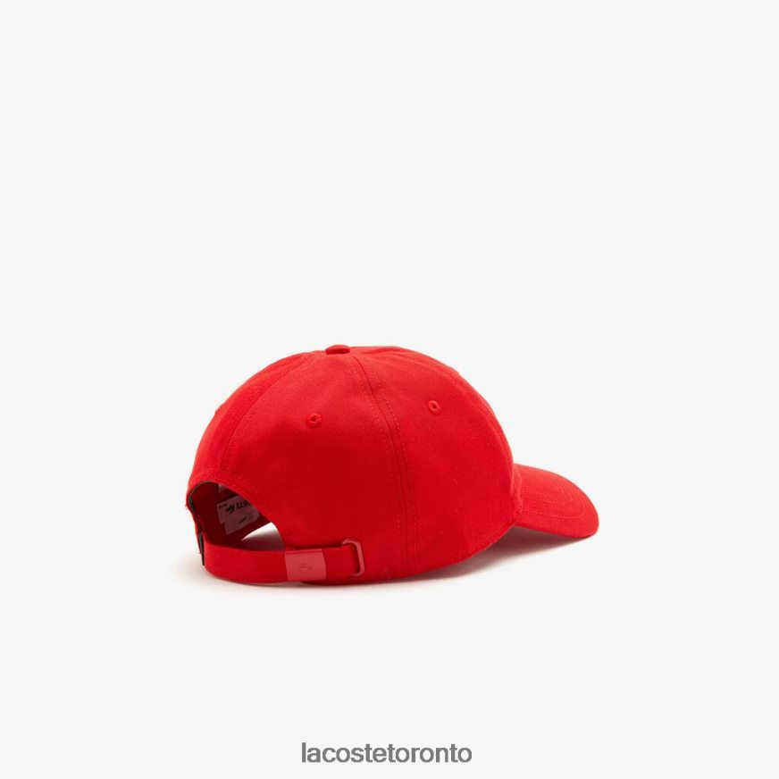 Accessories Lacoste Organic Cotton Twill Cap Red Unisex Z60BPR2149