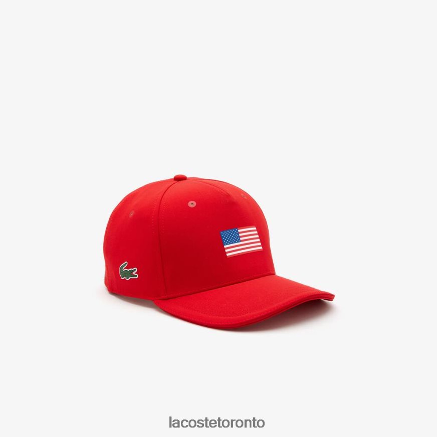 Accessories Lacoste Presidents Cup SPORT American Flag Adjustable Cap Red Unisex Z60BPR2330