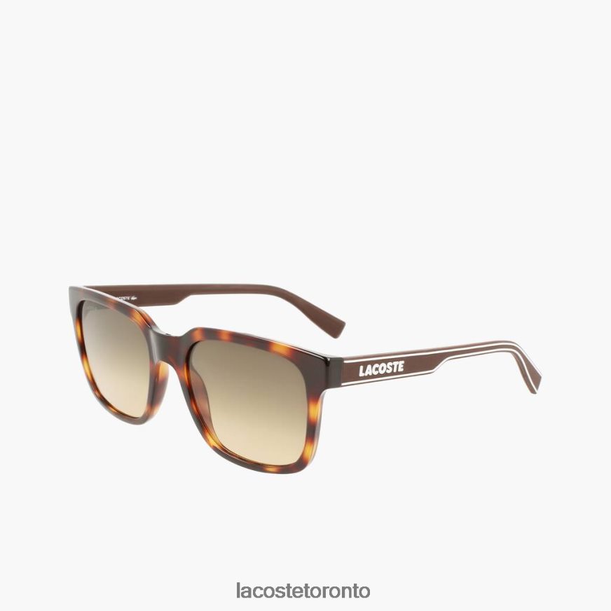 Accessories Lacoste Rectangle Active Line Sunglasses Dark Havana Men Z60BPR2282