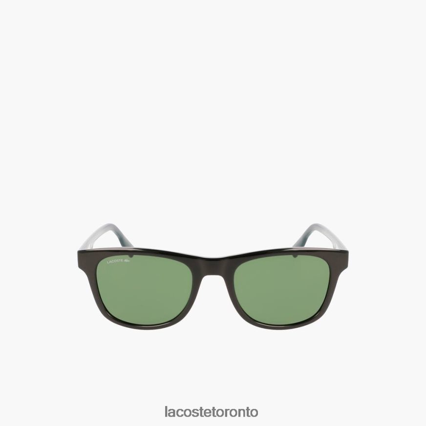 Accessories Lacoste Rectangle Color Block Sunglasses Matt Black Unisex Z60BPR2308