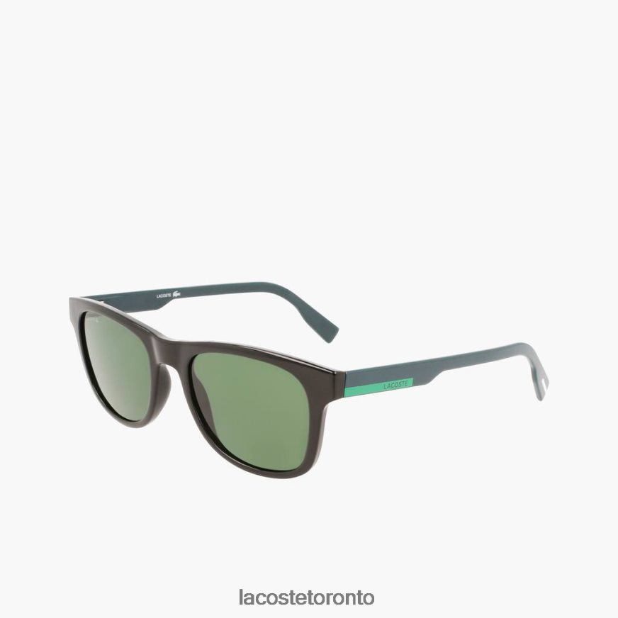 Accessories Lacoste Rectangle Color Block Sunglasses Matt Black Unisex Z60BPR2308