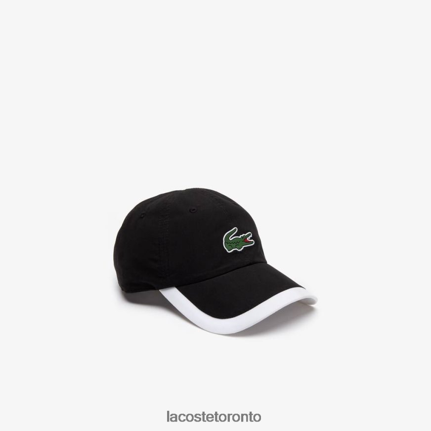 Accessories Lacoste SPORT Contrast Border Lightweight Cap Black/White Unisex Z60BPR1931