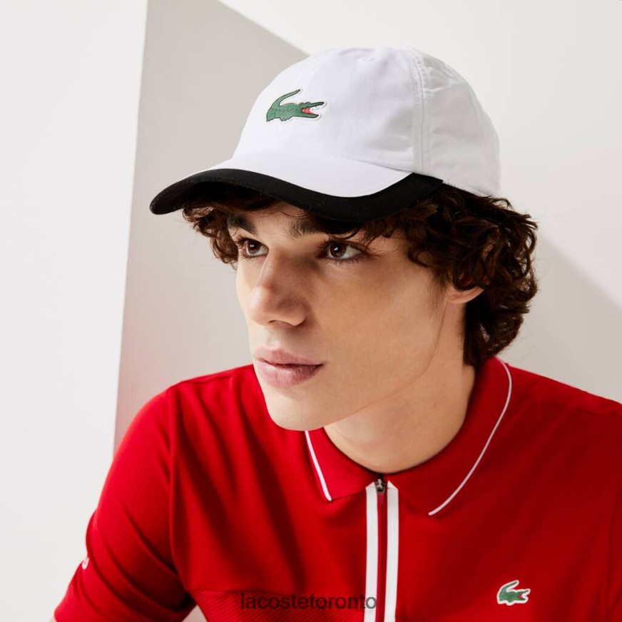 Accessories Lacoste SPORT Contrast Border Lightweight Cap White/Black Unisex Z60BPR1930