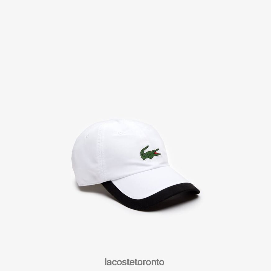 Accessories Lacoste SPORT Contrast Border Lightweight Cap White/Black Unisex Z60BPR1930