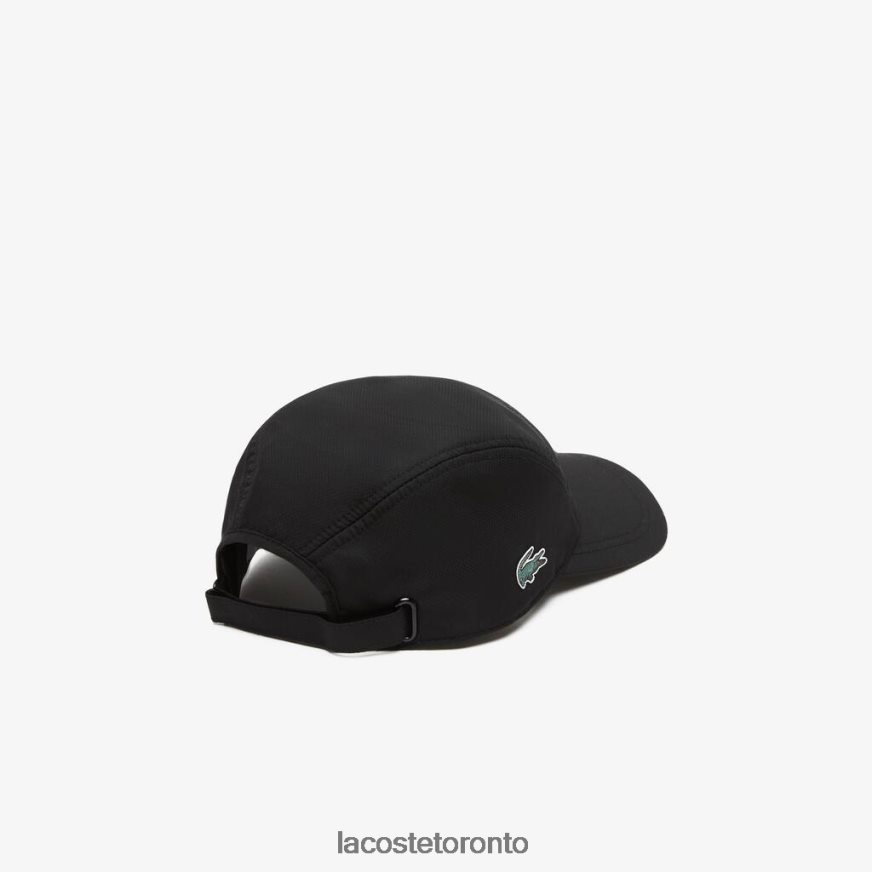 Accessories Lacoste SPORT Exclusive Crocodile Tennis Cap Black Unisex Z60BPR2236