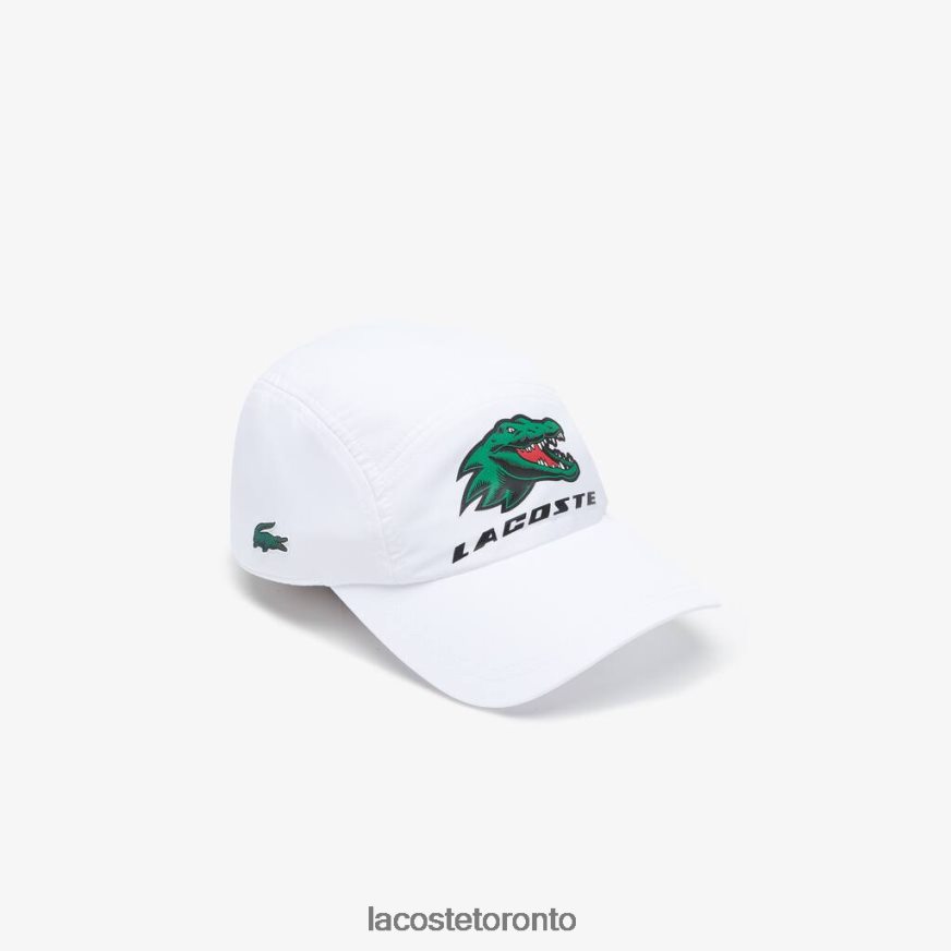 Accessories Lacoste SPORT Exclusive Crocodile Tennis Cap White Unisex Z60BPR2237