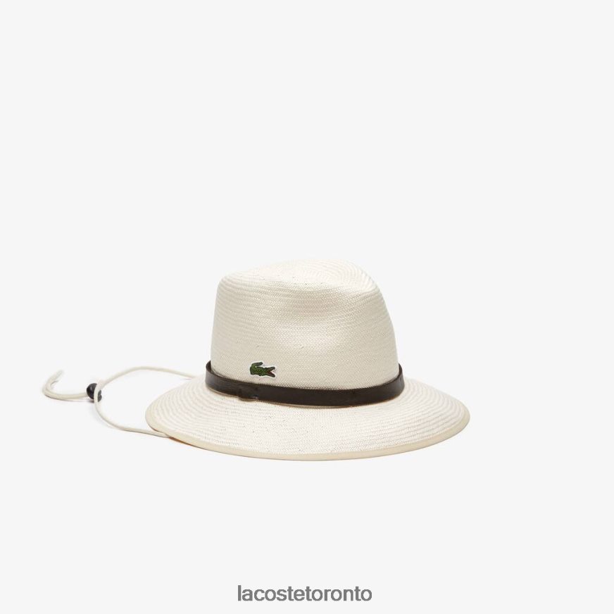 Accessories Lacoste SPORT Miami Open Woven Tennis Hat With Cord Beige Unisex Z60BPR2340