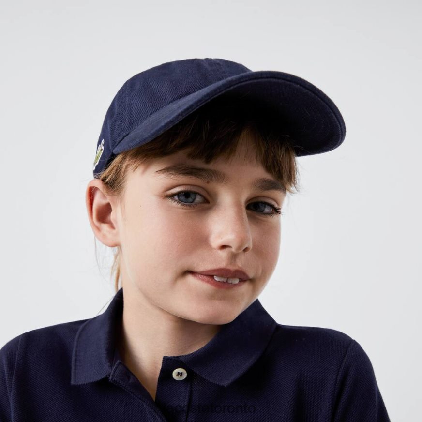 Accessories Lacoste Solid Gabardine Cap Navy Blue Kids Z60BPR2278