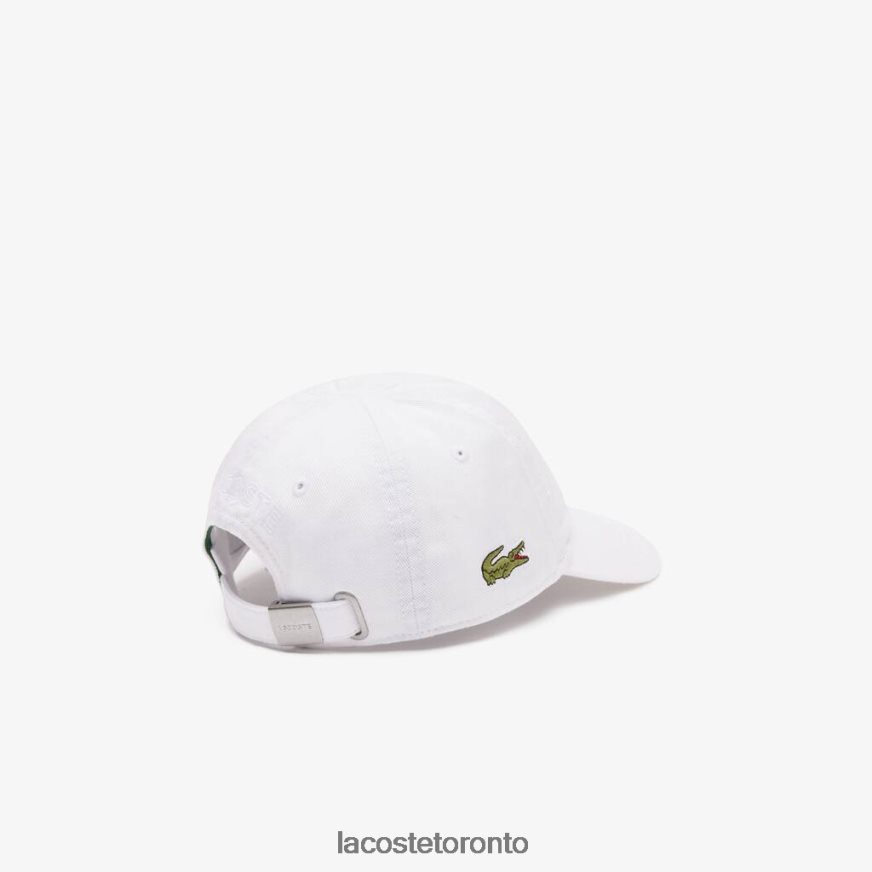 Accessories Lacoste Solid Gabardine Cap White Kids Z60BPR2277