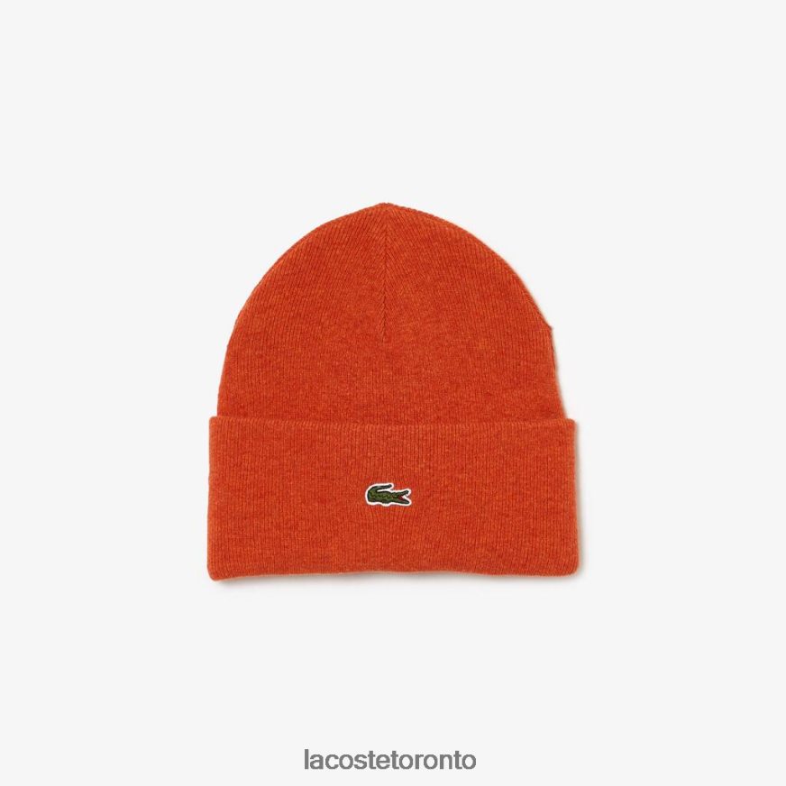 Accessories Lacoste Wool Beanie Orange Unisex Z60BPR2292