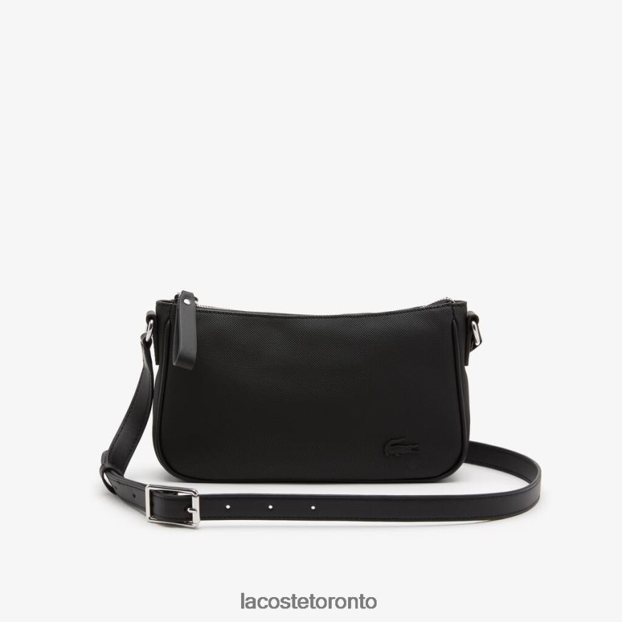 Bags  Leather Goods Lacoste Adjustable Strap Crossbody Bag Black Women Z60BPR2799