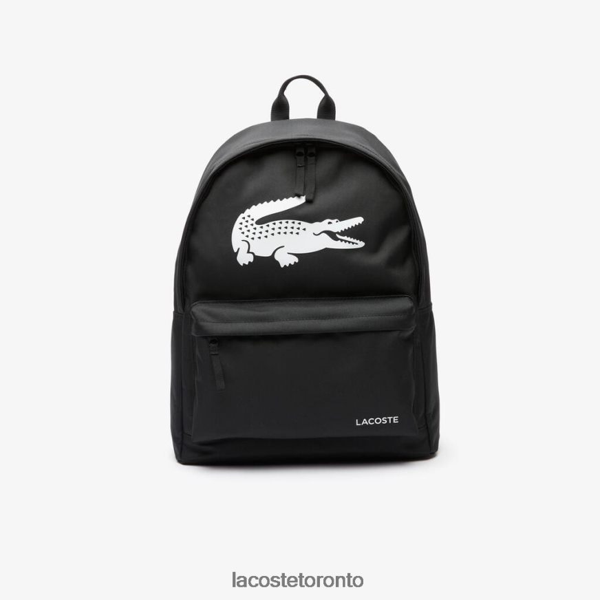 Bags  Leather Goods Lacoste Backpack with Laptop Pocket Black Men Z60BPR2135