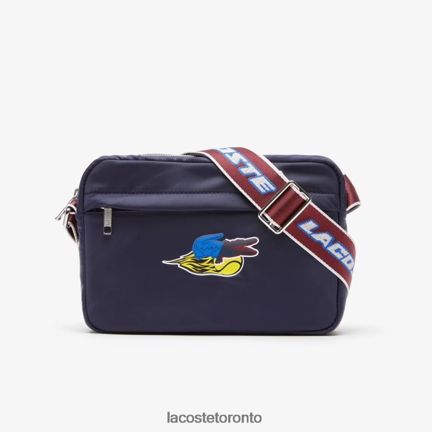 Bags  Leather Goods Lacoste Branded Crossover Bag Marine 166 Andrinople Women Z60BPR2875