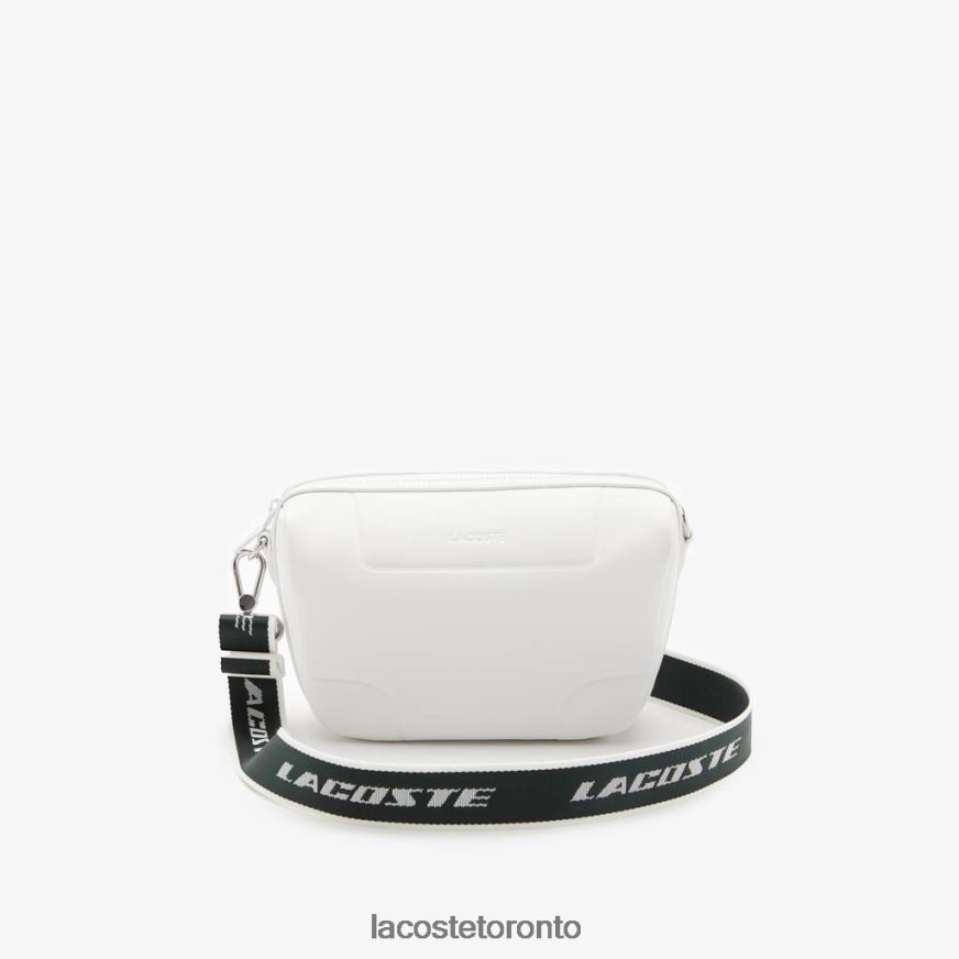 Bags  Leather Goods Lacoste Branded Shoulder Strap Crossover Bag Blanc Sinople Blanc Women Z60BPR2881