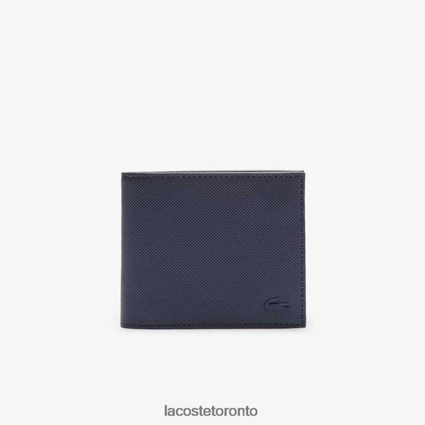 Bags  Leather Goods Lacoste Classic Petit Pique Three Card Wallet Purple Men Z60BPR2059