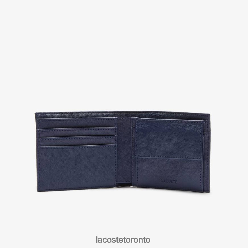 Bags  Leather Goods Lacoste Classic Petit Pique Three Card Wallet Purple Men Z60BPR2059