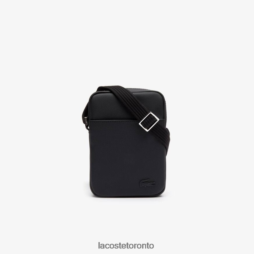 Bags  Leather Goods Lacoste Classic Petit Pique Vertical Zip Bag Black Men Z60BPR2023