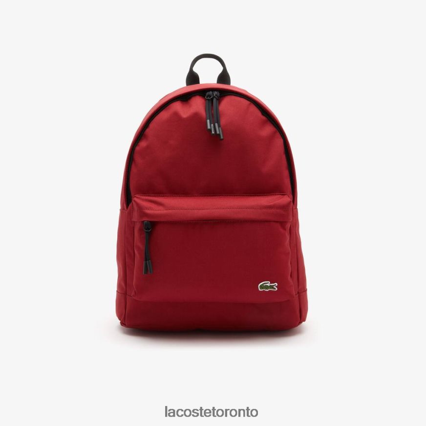 Bags  Leather Goods Lacoste Computer Compartment Backpack Biking Red Unisex Z60BPR1937