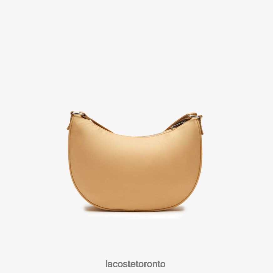 Bags  Leather Goods Lacoste Contrast Branding Halfmoon Bag Lark Pastille Women Z60BPR2798